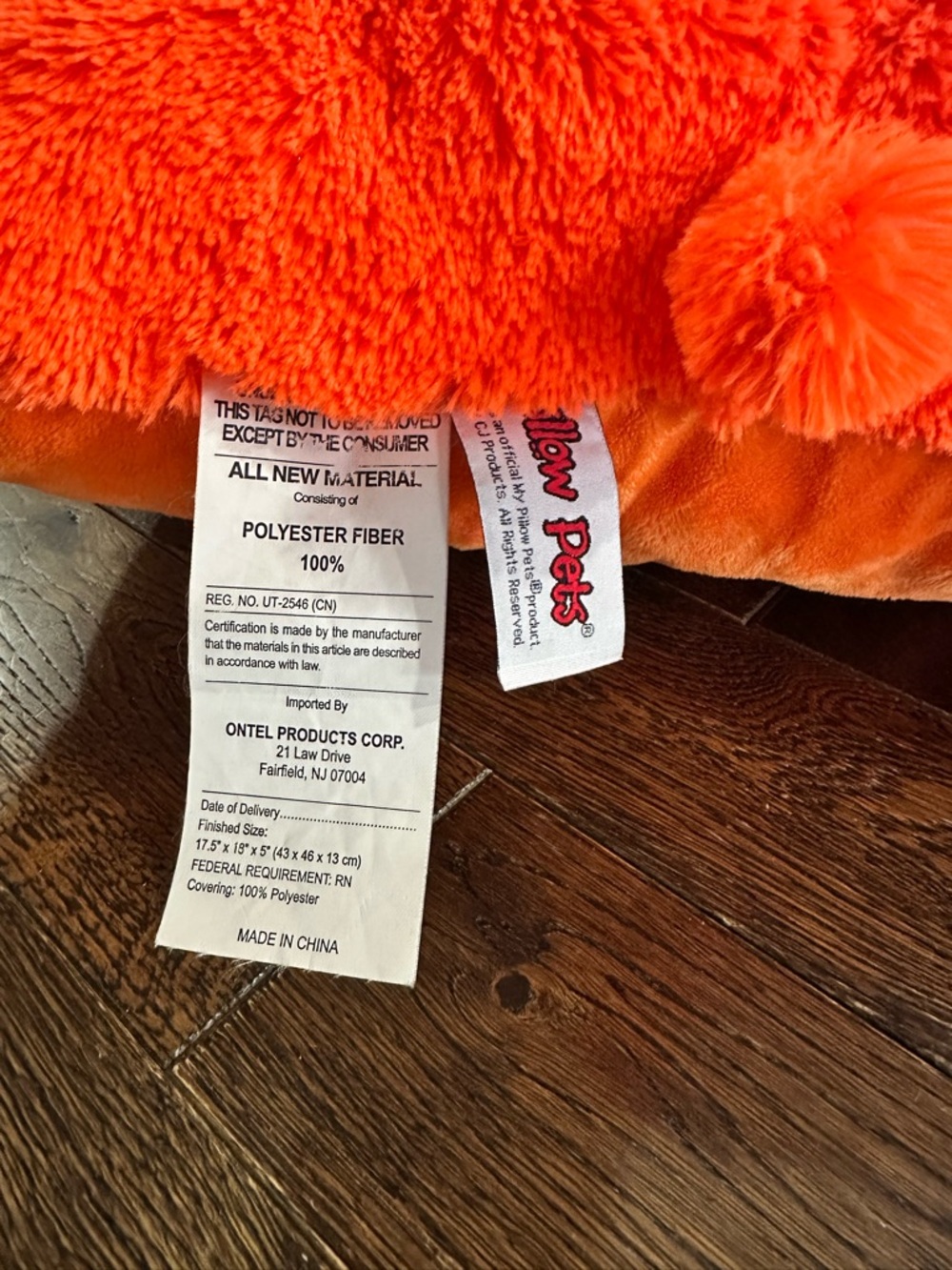 Rare Retired 2012 Pillow Pets Neonz Orange Shaggy Dog - Picture 4 of 10